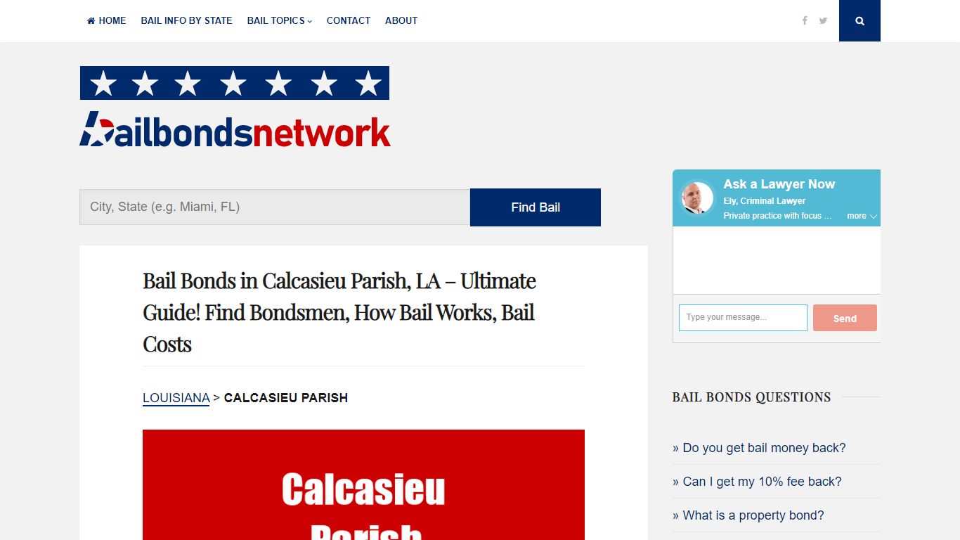 Bail Bonds in Calcasieu Parish, LA – ULTIMATE Guide!